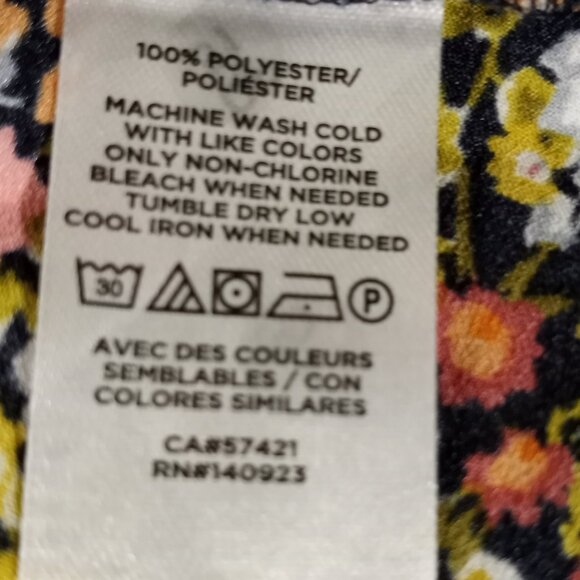 LOFT MULTICOLOURED FLORAL PRINT A-LINE SKIRT WOMEN SIZE M - Picture 2 of 6